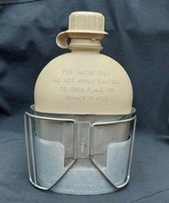 美軍 公發 水壺三件組(1夸特水壺、簡易式爐架、鋼杯)