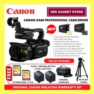 Canon XA60 Professional 4K UHD Camcorder | New Model | 4K UHD Full HD 60P | Value Package | Canon Malaysia Warranty