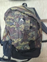 二手 約70%新 Gregory 舊款Logo 迷彩背囊 背包