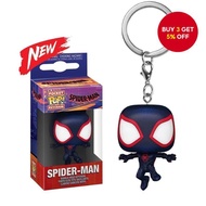 Spider Miles Morales Peter Parker GWEM Keychain Pendant Action Figure Anime Dolls Model Toys For Fan