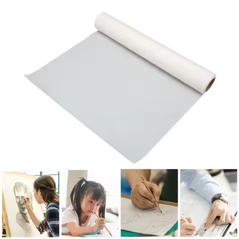 Tracing Paper Roll White High Transparency Pattern Paper for Sewing Dressmaking Sketch Drafting Sewi