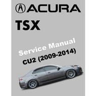 ACURA TSX CU2 (2009-2014) SERVICE WORKSHOP MANUAL