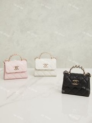 信心保證💯Chanel 26C 珍珠水鑽 手柄 斜挎包