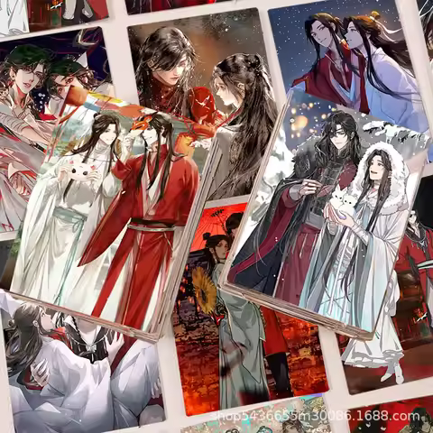 Anime Tian Guan Ci Fu Hua Cheng Xie Lian Qingxuan Wudu Rain Master Cosplay Stickers Diy Sticker for 