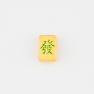 999/24K Gold Charm - Green Fa Mahjong PGJH181590