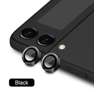9D ป้องกันเลนส์กล้องด้านหลังเคสกระจก Samsung Galaxy Z Flip 4 Flip4 Flip 5 5 5G Flip5ฝาครอบวงแหวนกันลื่นสำหรับ Samsung Z Flip 5