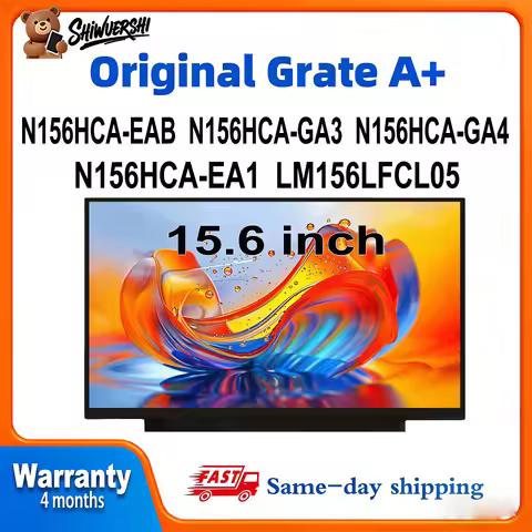 Original New A+ 15.6" Laptop Lcd Screen Panel Slim N156HCA EAB N156HCA GA3 N156HCA GA4 N156HCA EA1 L