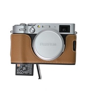 Leather case, Half case for Fujifilm X100VI, X100V camera