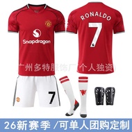 26 Man L Red Devil's Home No. 7 C Rock Jersey No. 17 Ganajo No. 8 B Fee Football Jersey Sports Suit 
