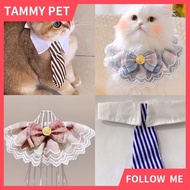 Cat Collar Pet Collar Dog Cat Tie Lace Collar Bib Napkin  Necklace  Puppy Kitten Scarf