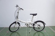 จักรยานพับได้ญี่ปุ่น - ล้อ 20 นิ้ว - มีเกียร์ - อลูมิเนียม - Dahon Metro - สีขาว [จักรยานมือสอง]