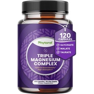 Highly Potent Magnesium Complex Capsules - Triple Magnesium Blend with Taurate Glycinate and Malate 