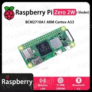 Official Original Raspberry Pi Zero 2 W Zero 2W-Solder with SolderedHeader 512MB DRAM BCM2710A1 Blue