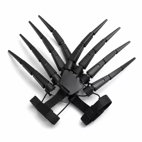 Halloween Skeleton Claws Hands Flexible 3D Articulated Fingers Horror Cosplay Props Scary Fake Costu