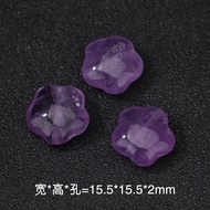 Natural Amethyst Love Heart Lion Wake Beads Accessories DIY Handmade Bracelet Spacer Beads Top Beads