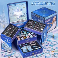 Jewelry Box Birthday Gift 6diy Beaded Toy Elsa Year Old Princess High-End Children Elsa Little Girl 