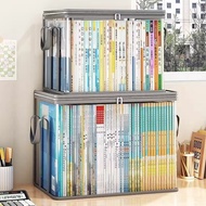 Storage Storage Box Book Box Student Classroom Book Storage Box Foldable Transparent Book Storage Bo