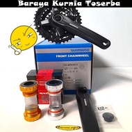 crank shimano mt210 40T + BB raze Sepeda MTB BMX SELI