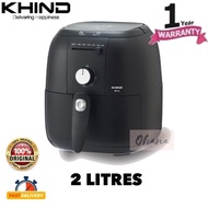 KHIND ARF22 AIR FRYER 2LITRES