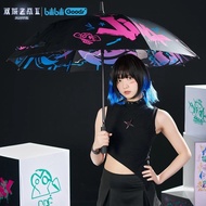 League of Legends|Bilibili Goods Arcane Jinx Projection Umbrella|Long Stick Umbrella|Game Anime Merc