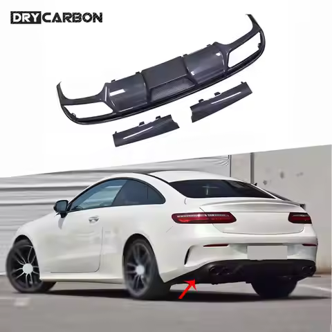Rear Bumper Diffuser Splitters Flaps Spoiler Bodykits Accessories For Mercedes Benz E-Class C238 Cou