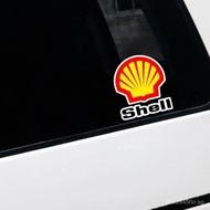 Shell Oil Lubricating Oil Helmet Motorcycle Electric Body Sticker Covering Scratch Sticker Waterproo