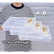 3 LITER Sunny Ware Graham  food keeper/food plastic sealed storage box container (3in1)
