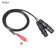 Bothyi RCA to XLR Cable, RCA Male Jack to Female XLR (2 RCA Stereo to 2 XLR 3 Pin)