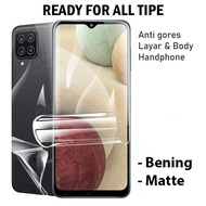 Xiaomi Front and Back Hydrogel Anti-Scratch F6poco, F5poco, F4poco, F4 GTpoco Clear and Matte Materi