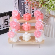 1/4/9pcs/Geometric Modeling, Creative Gradient Cube Candles, DIY Handmade Matching Aromatherapy Cand