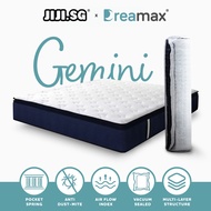 (JIJI.SG x DREAMAX) Gemini Spring Mattress - 10" / Single / S.Single / Queen / King / Pocket Spring 