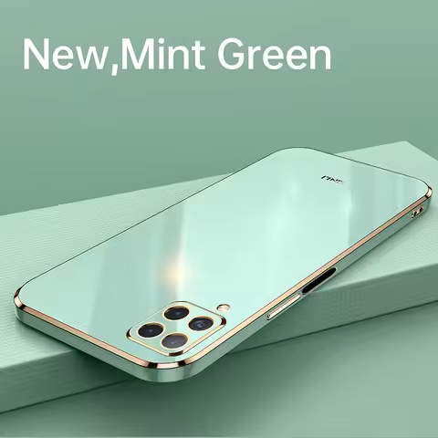 Plating Fashion Phone Case for Samsung Galaxy A22 A22S A12 F12 M12 M62 F62 M32 M53 M33 F42 4G 5G Sof