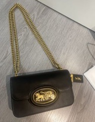 COACH-女士馬車印花HERO單肩包斜挎包鏈條包通勤 size 21x13x5