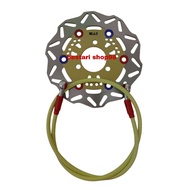 2 in 1 economical package of 01 gold disc brakes, standard size 190mm + 95cm brake hose for Mio j Mi