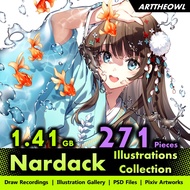 🔥 Digital Illustration Art - Nardack 🔥 Anime Figure | CG Art Digital Drawing Book | Smart Drawing Ta