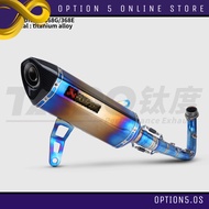 Akrapovic ZONTES 368G Modified Exhaust Pipe Titanium Stainless Steel Full System Exhaust Plug and pl