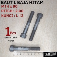 M14x90 Black Steel L Bolt M14 Socket Cap Screw Grade 12.9 L12 HT Key