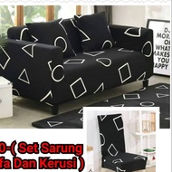 SOFA COVER READY STOCK SARUNG KUSYEN SEAT SEATER COVER HOME LIVING KITCHEN