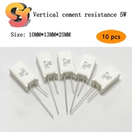 10pcs Vertical Cement Resistor 5W 22K 24K 25K 27K 30K 33K 39K 43K 47K 50K 51K Resistor