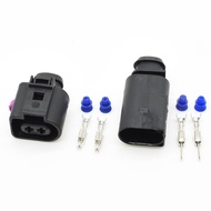 1 Set Automotive Wiring Harness Connector 1J0973722 8D0973822 Electrical Horn Plug 1J0 973 722 17176