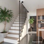Simple staircase handrail modern design creative loft villa fence protection railing art personality