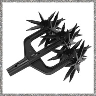 (PQAT) Garden Soil Scarifier for Garden Rotary Cultivator Tool 2 in 1 Ventilated Scarifier Rotary Ti