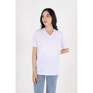 Sorabel - Honee Women's V-Neck T-Shirt Regular Jumbo V-neck T-Shirt - White, M