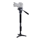 Yunteng VCT-588 Pro Fluid Base Video Monopod cum Tripod with Fluid Head Smooth tilt pan head