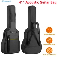 DARNELL 40/41 Inch Guitar Bag Folk Acoustic Durable Cool Storage Pouch Guitar Container Instrument Bags Waterproof Acoustic 600D Oxford Cloth Backpack