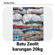 Zeolite stone 20kg sack/ Zeolite filter media Zeolite stone filter sack