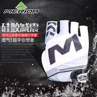 Authentic Merida mountain road bike cycling gloves slip breathable silicone half pointed to short su