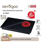 Aerogaz 70cm Induction + Vitro Ceramic Hob AZ-7388iV