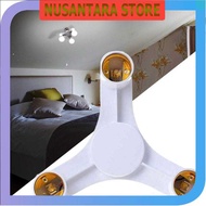 NS - TaffLED E27 Fitting 3 Branch Studio Light Bulb - EEE3342A - NUSANTARA STORE