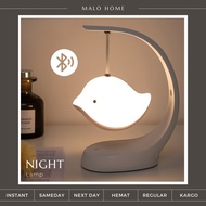 MALOHOME - Night Lamp Light Bird Round Bluetooth Speaker Study Table Lamp Bird and Round Sleep Lamp 